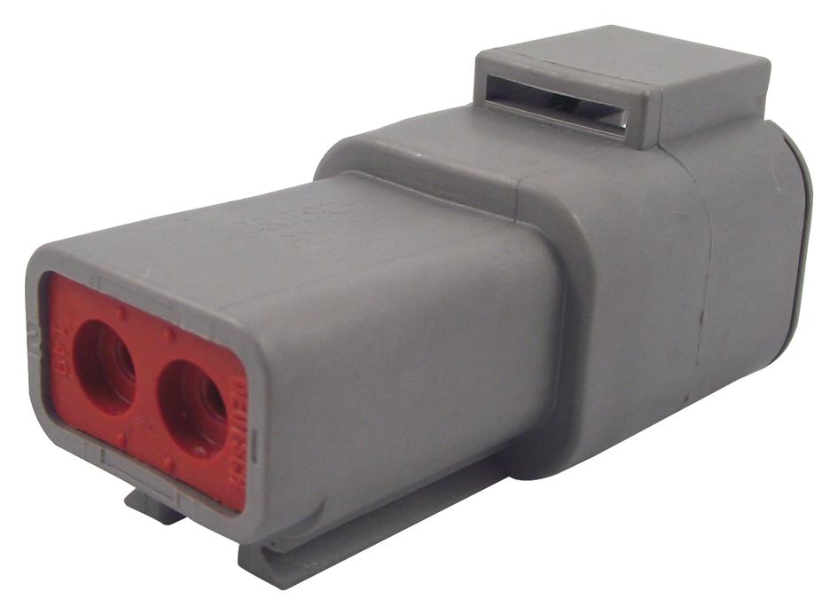 DTP04-2P AUTOMOTIVE HOUSING, RCPT, 2POS, 25A DEUTSCH - TE CONNECTIVITY