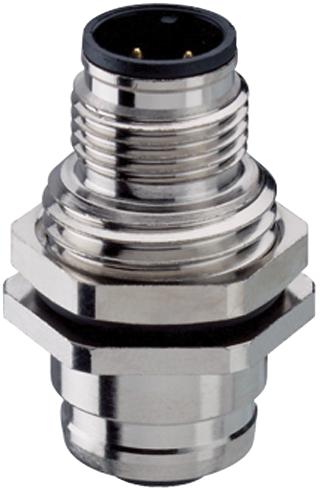 FWD 5 MALE-FEMALE FEED THROUGH RECEPTACLE, M12 LUMBERG AUTOMATION