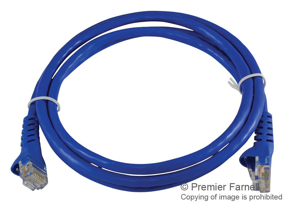 SPC20043 PATCH CORD, RJ45 PLUG, CAT5E, 1.22M, BLK MULTICOMP