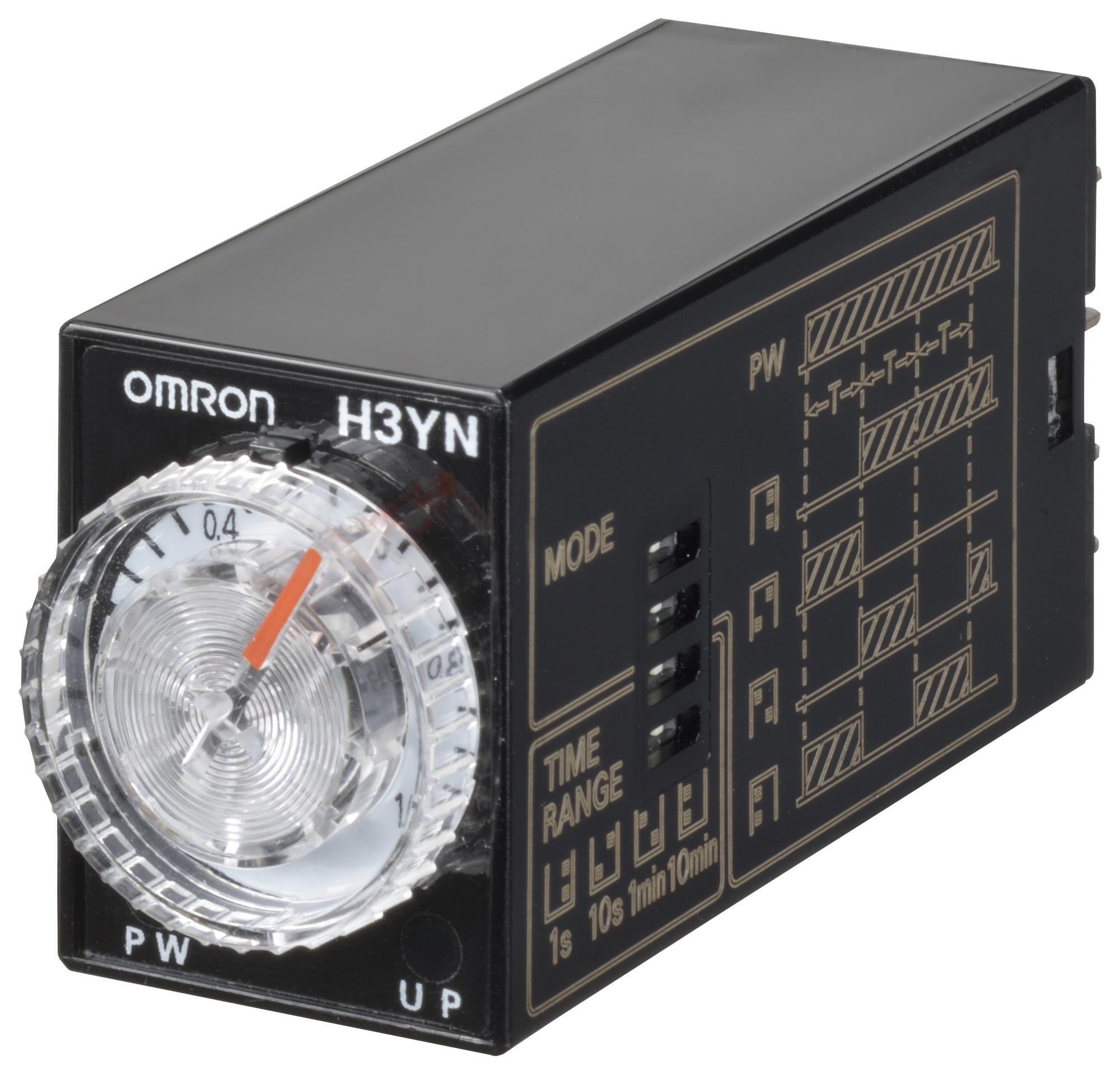 H3YN-2-B  DC24 MULTIFUNCTION TIMER, 0.1S-10MIN, DPDT OMRON