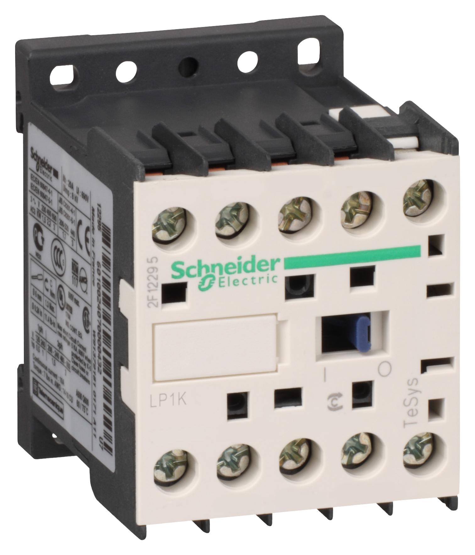 LP1K0901BD CONTACTOR, 3PST-NO, 24V, DINRAIL/PANEL SCHNEIDER ELECTRIC