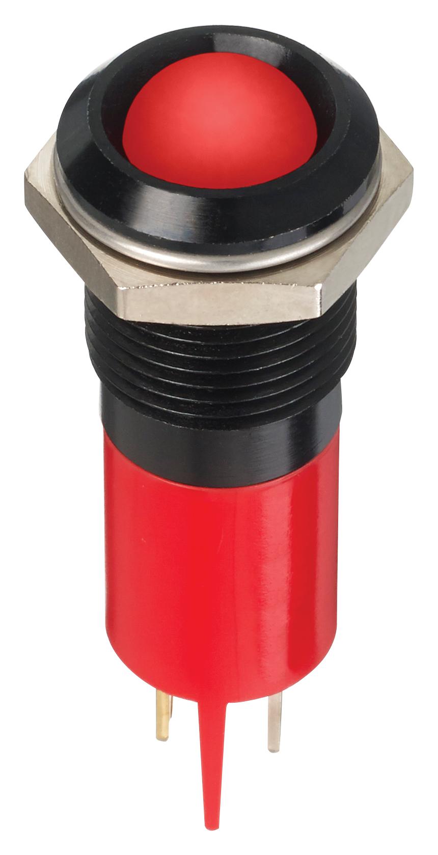 Q14P1BXXHR24E LED INDICATOR, PANEL, 14MM, RED, 24V APEM