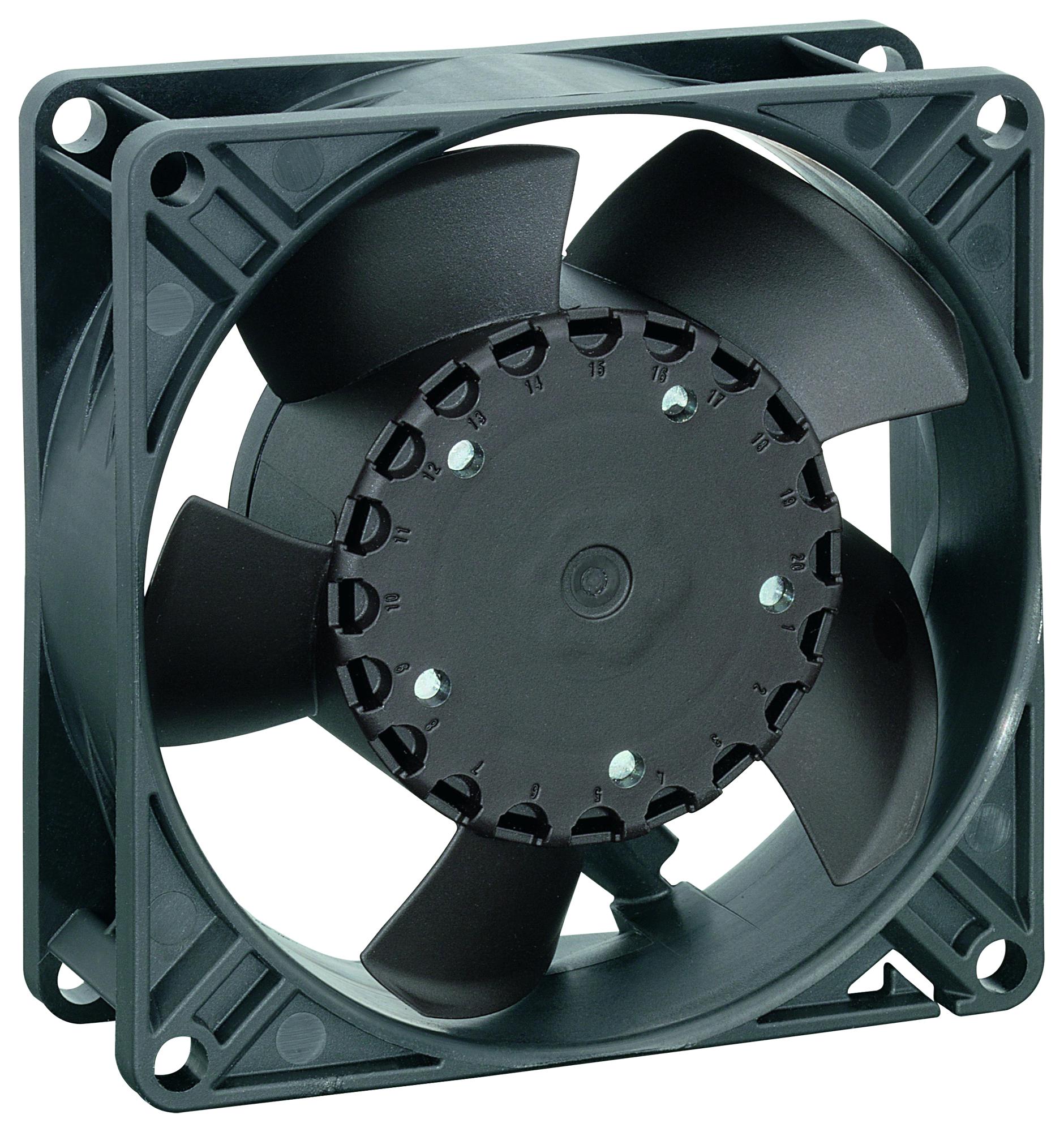 3314NHH AXIAL FAN, 92MM, 24VDC, 63CFM, 42DBA EBM-PAPST