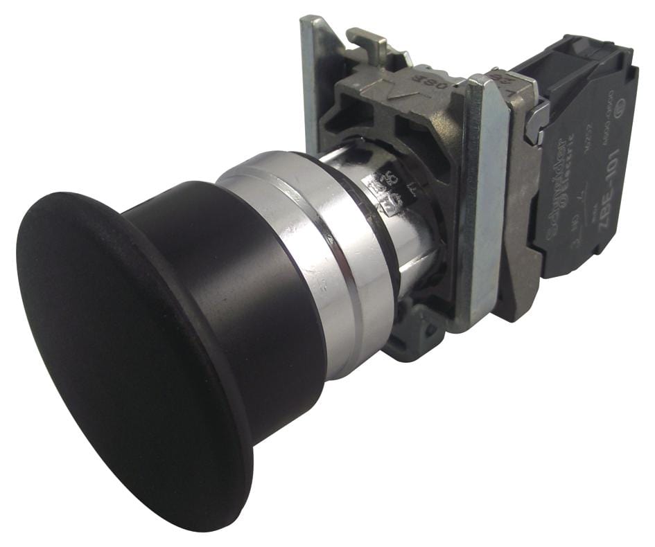 XB4BC21 INDUSTRIAL PB SWITCH, SPST-NO, 6A, 120V SCHNEIDER ELECTRIC