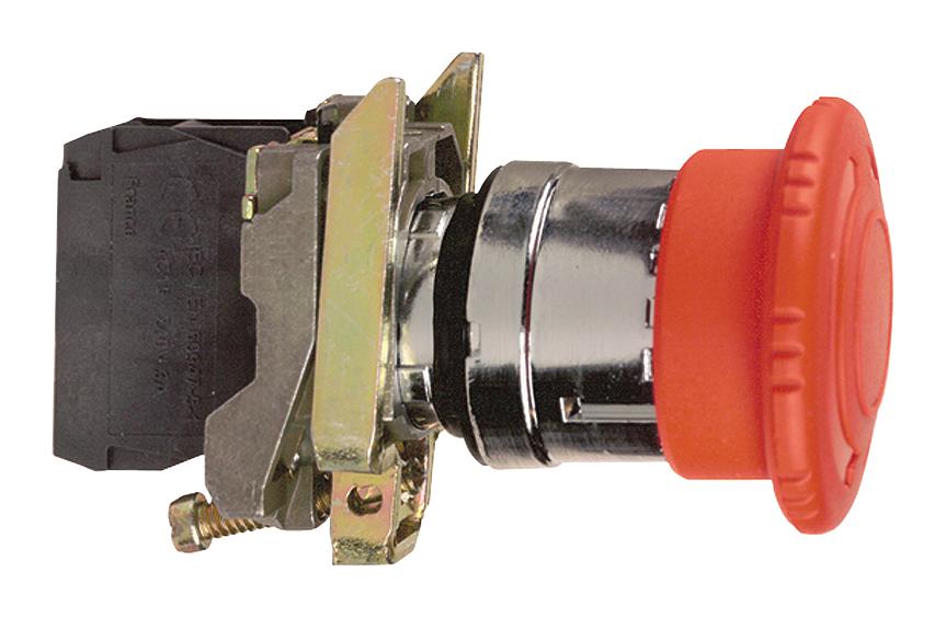 XB4BS8445 EMERGENCY STOP SWITCH, SPST-NO/NC SCHNEIDER ELECTRIC
