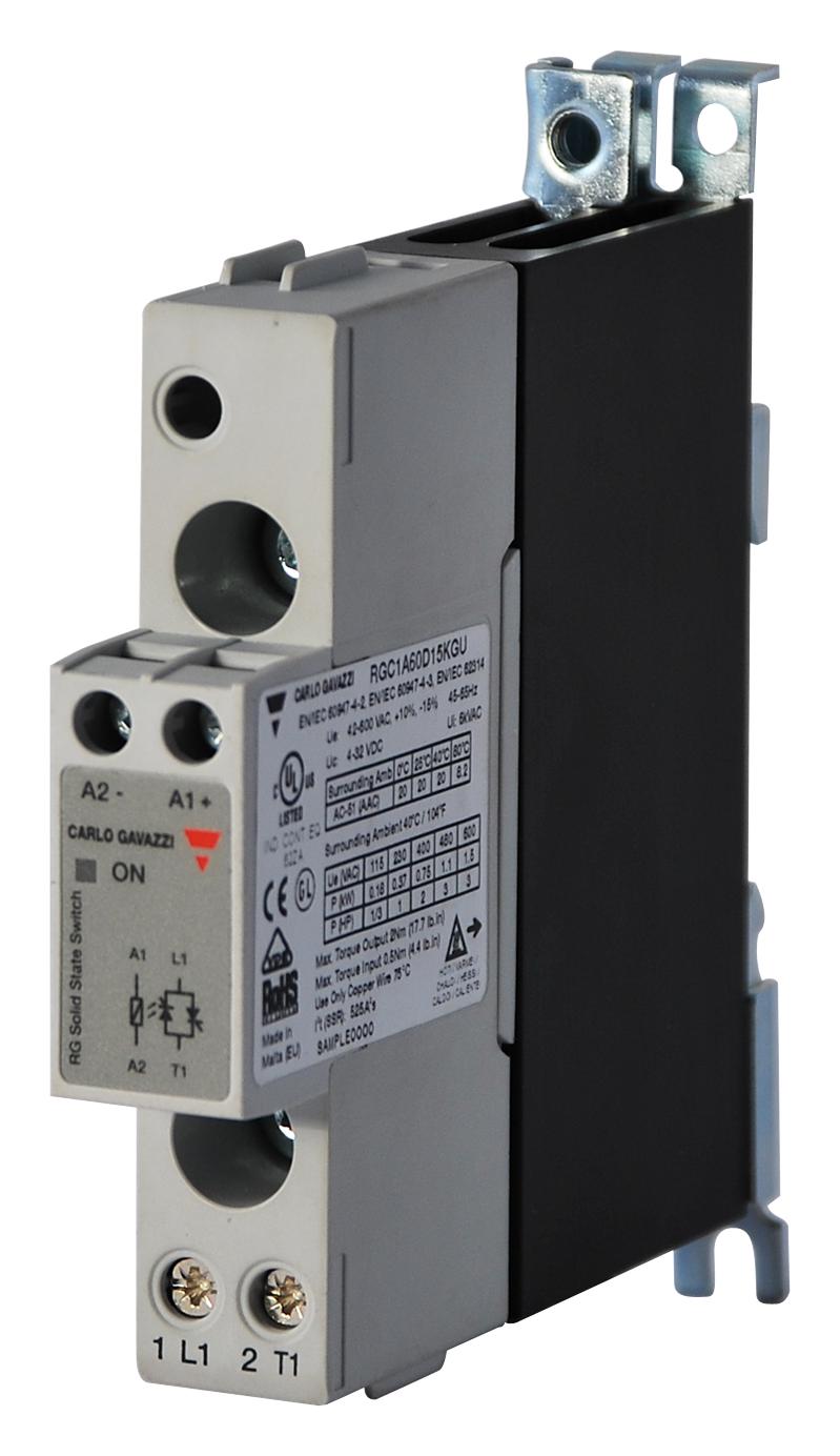 RGC1A60D15KGU CONTACTOR, ZC, 600VAC, 20A, PANEL CARLO GAVAZZI