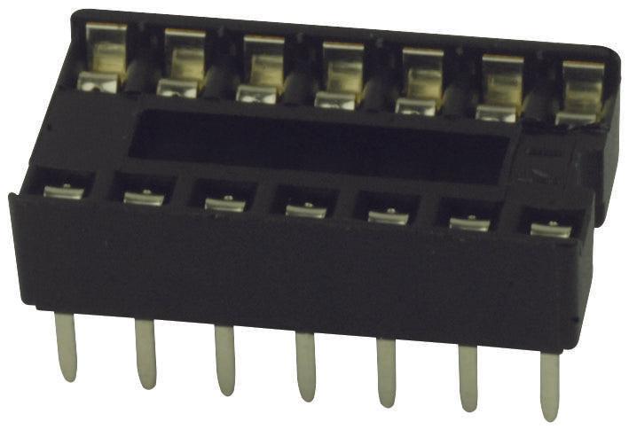 DILB14P-223TLF DIP SOCKET, 14POS, 2ROW, 2.54MM, TH AMPHENOL ICC