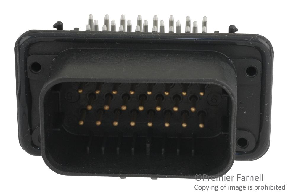 1-776087-1 CONN, HEADER, 23POS, R/A, 3ROW, 2MM, PCB AMP - TE CONNECTIVITY