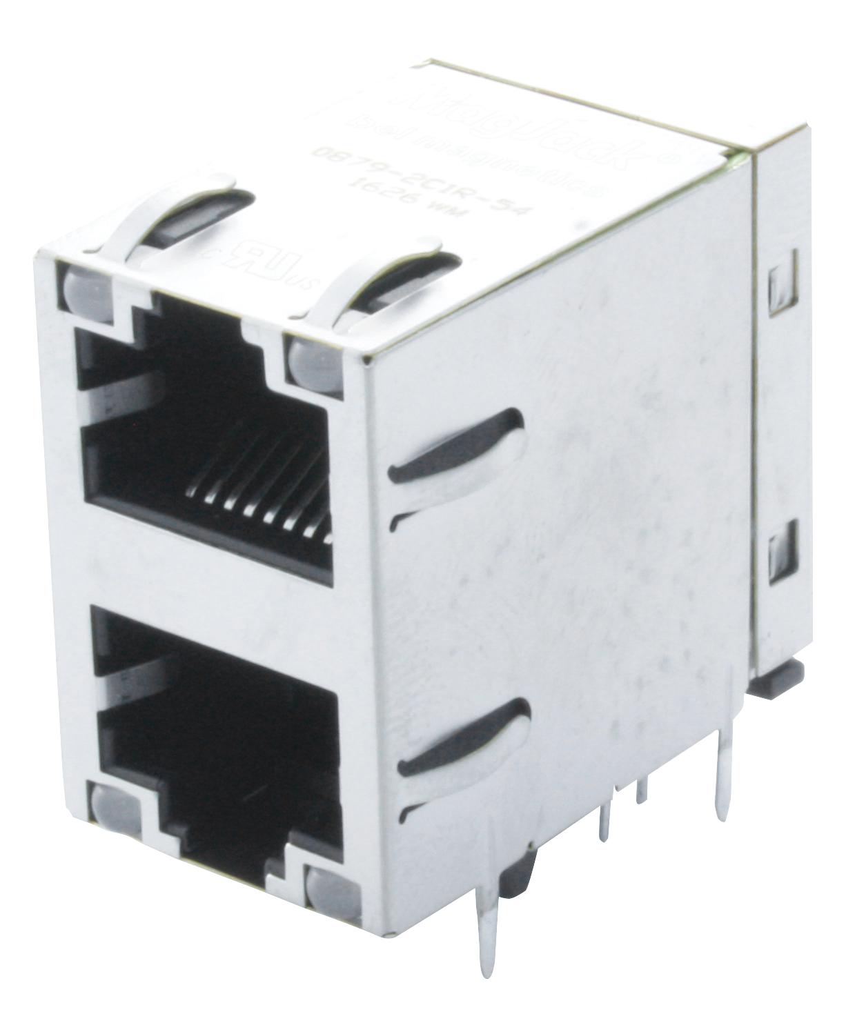 0879-2C1R-54 CONNECTOR, RJ45, JACK, 8P8C, THT BEL MAGNETIC SOLUTIONS