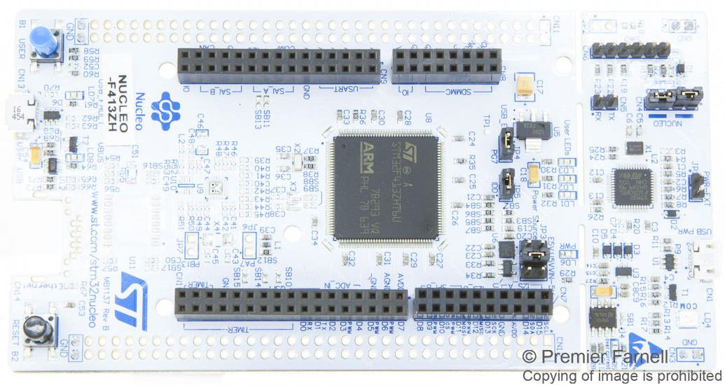 NUCLEO-F413ZH DEV BOARD, CORTEX-M4 MCU STMICROELECTRONICS