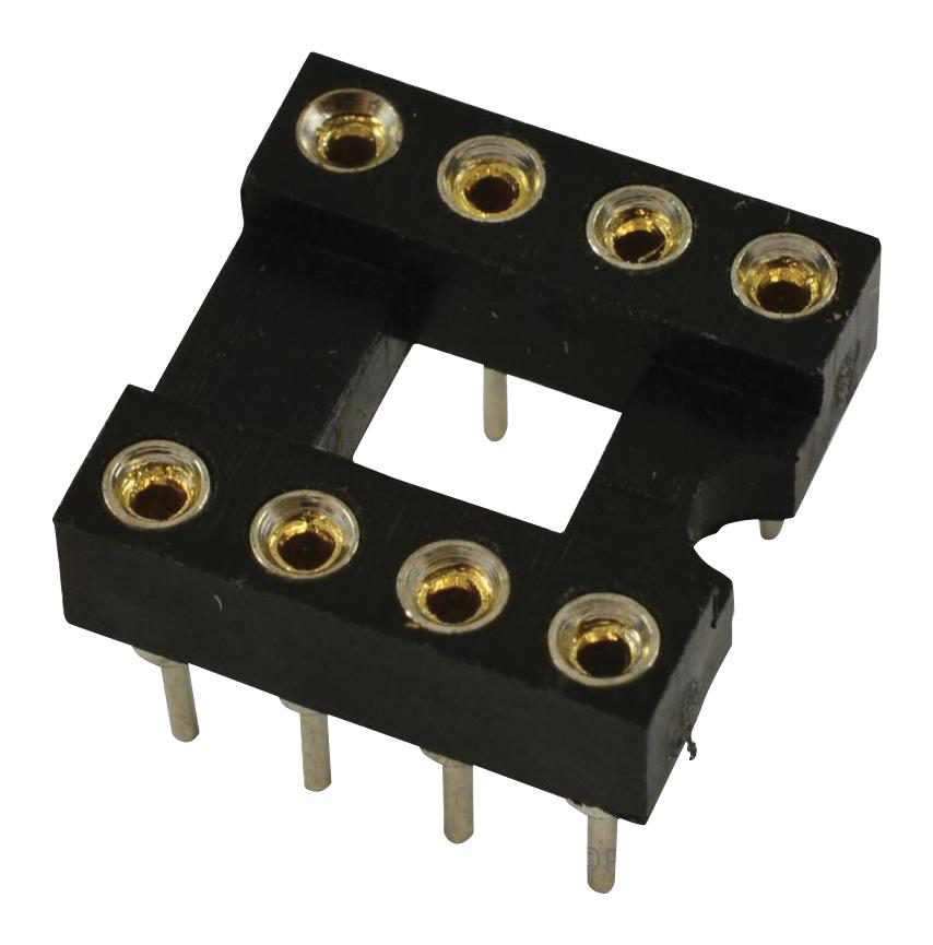 SPC15525 DIP SOCKET, 8POS, 2.54MM, TH MULTICOMP