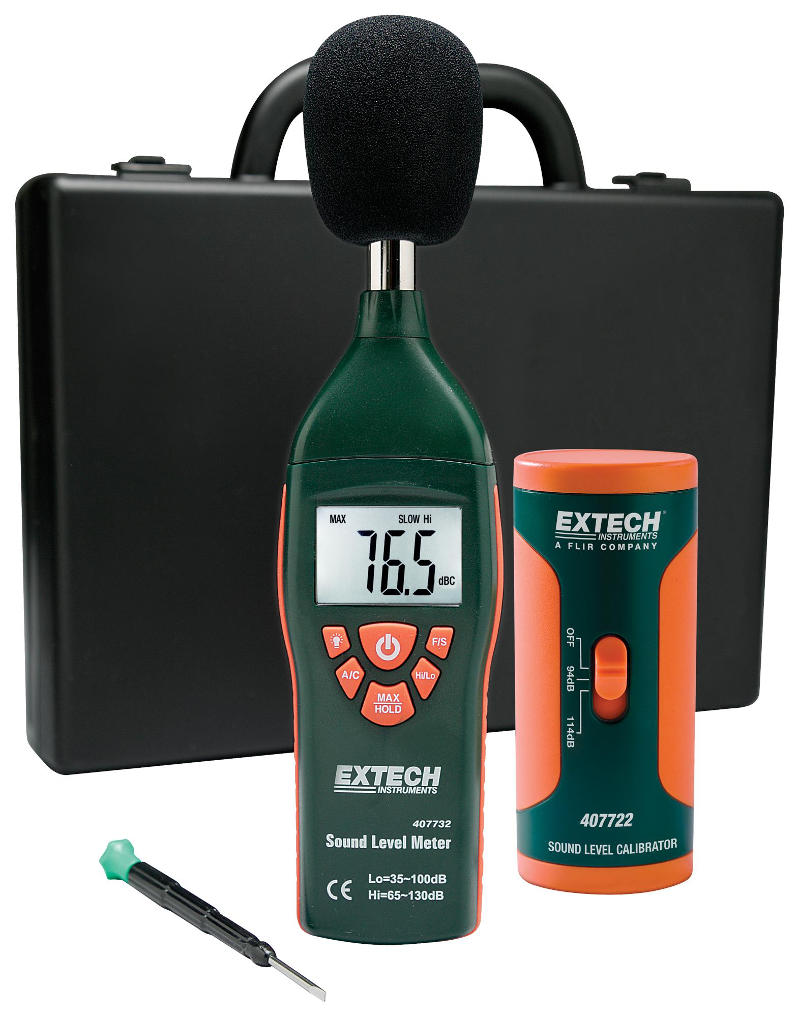407732-KIT SOUND METER KIT, TYPE 2, 35 TO 130 DB EXTECH INSTRUMENTS