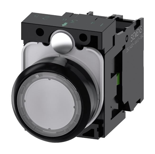 3SU1102-0AB70-1BA0 PB SWITCH, SPST-NO, 10A, 500V, SCREW SIEMENS