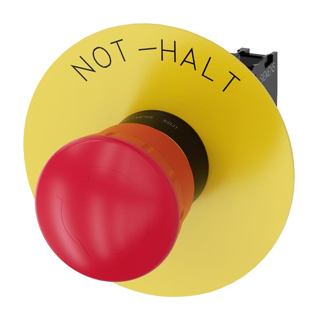 3SU1100-1HB20-1CH0 EMERGENCY STOP SW, SPST-NC, 500V, SCREW SIEMENS