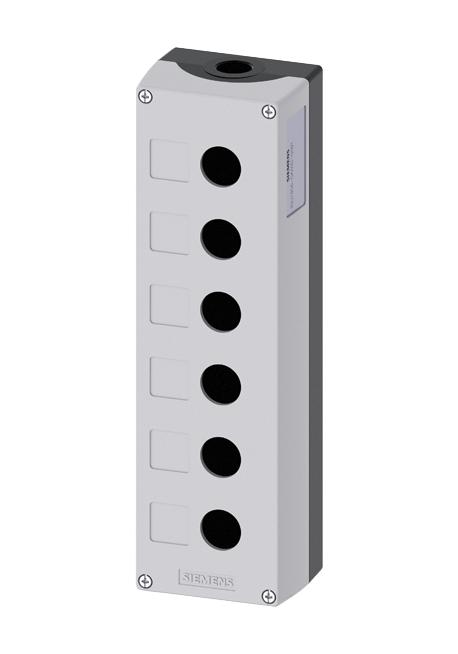 3SU1856-0AA00-0AB1 ENCLOSURE, 6 COMMAND POINT, METAL, GRY SIEMENS