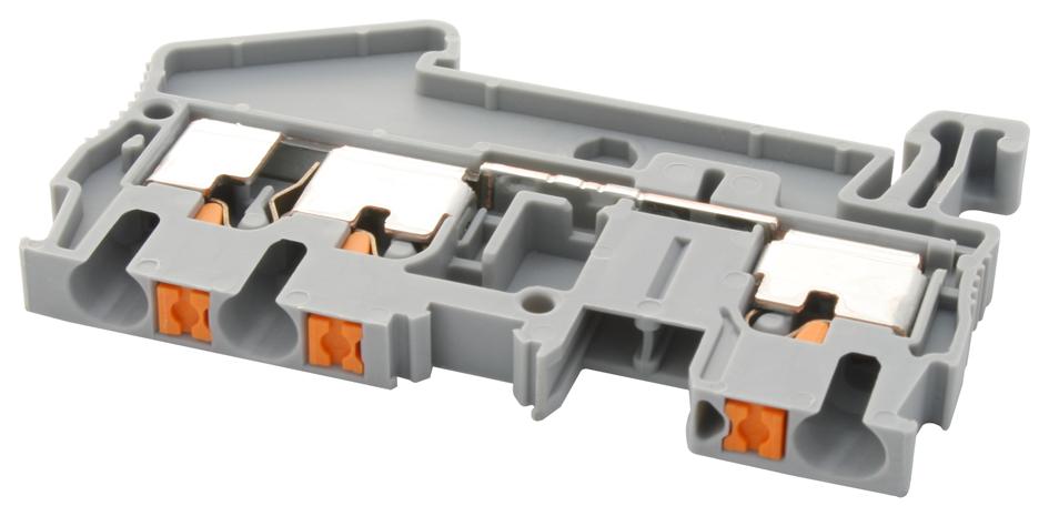 PT 2,5-TWIN TERMINAL BLOCK, DIN RAIL, 3POS, 12AWG PHOENIX CONTACT