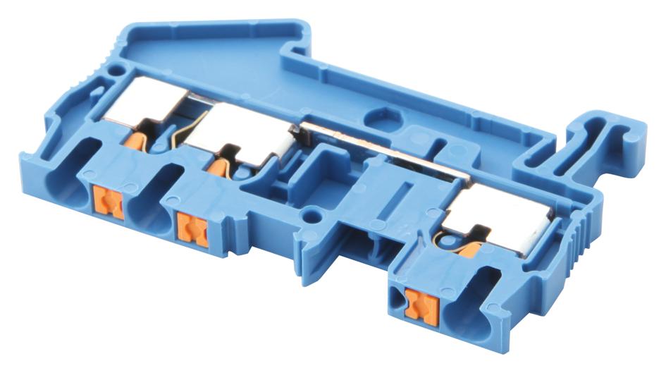 PT 2,5-TWIN BU TERMINAL BLOCK, DIN RAIL, 3POS, 12AWG PHOENIX CONTACT