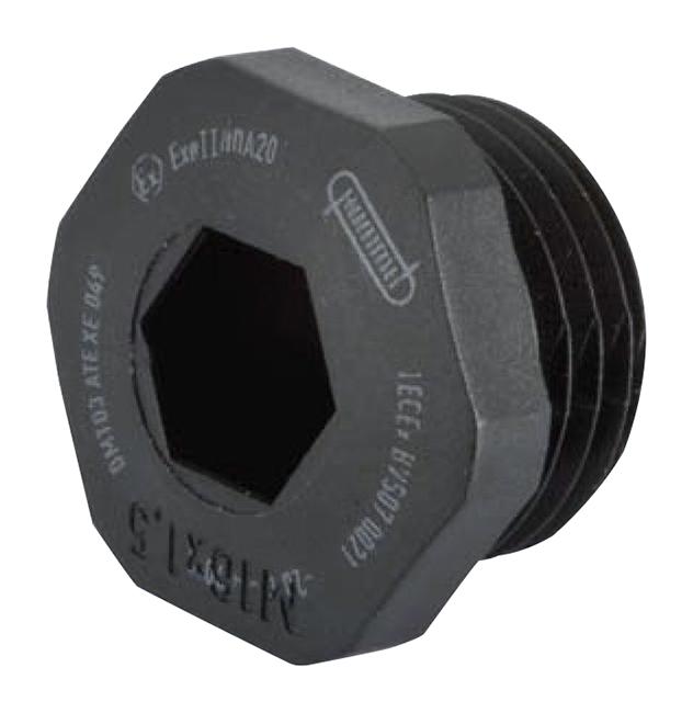 1.297.2001.50 BLANKING PLUG, NYLON, M20X1.5 HUMMEL