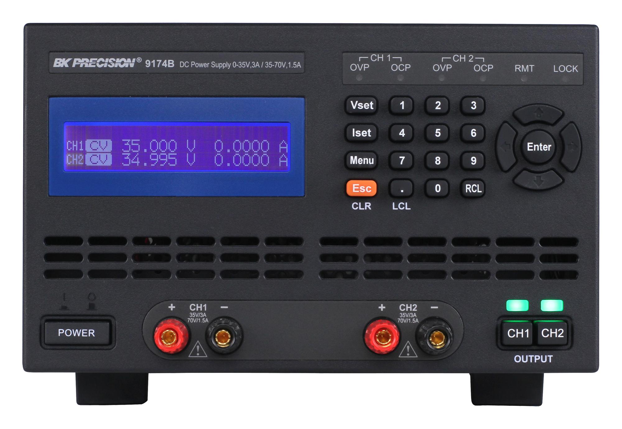 BK9174B DC POWER SUPPLY, PROG, 2CH, 70V, 1.5A B&K PRECISION