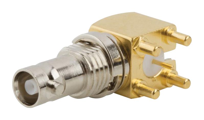 034-1030-12G RF COAX, HD BNC JACK, R/A, 75 OHM, PCB AMPHENOL RF