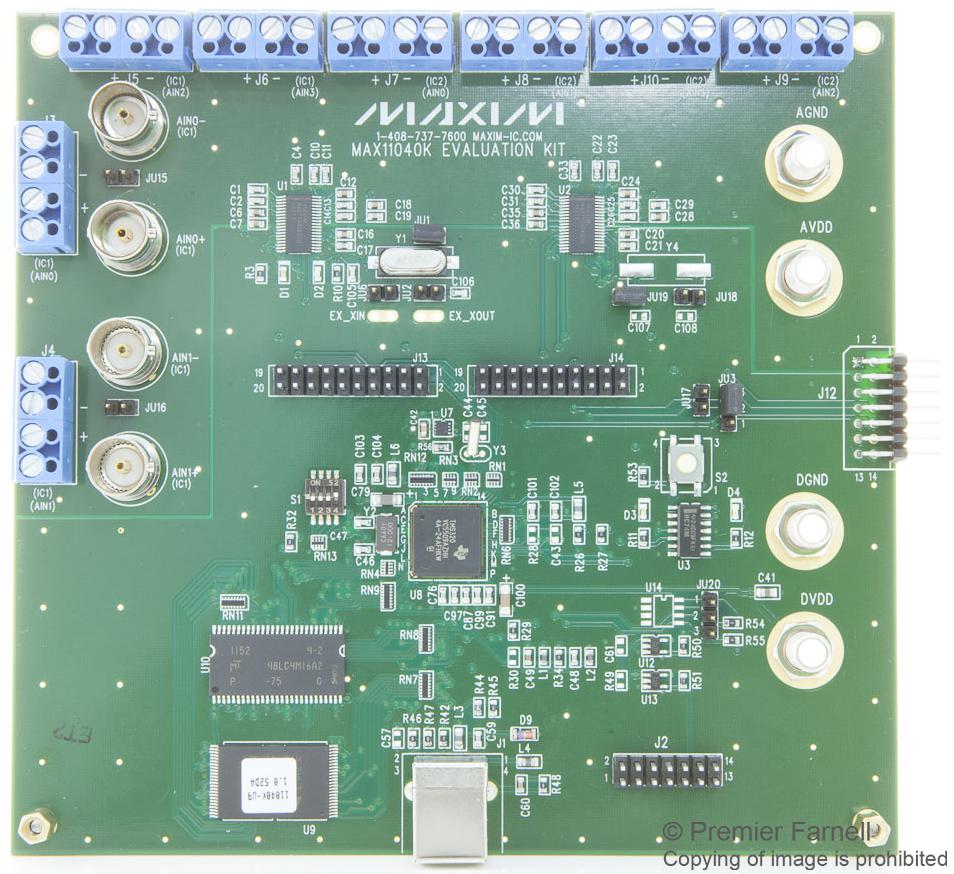 MAX11040KEVKIT# DEV BOARD, MULTI-CH SIGMA-DELTA ADC MAXIM INTEGRATED / ANALOG DEVICES