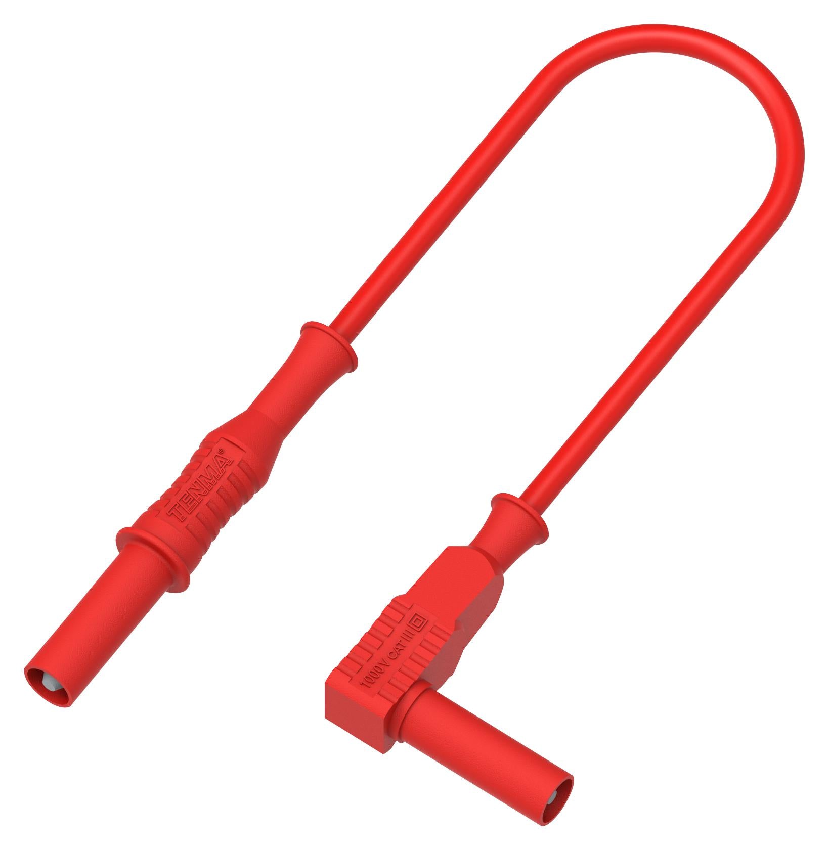 76-020 4MM BANANA PLUG-PLUG, RED, 1.5M TENMA