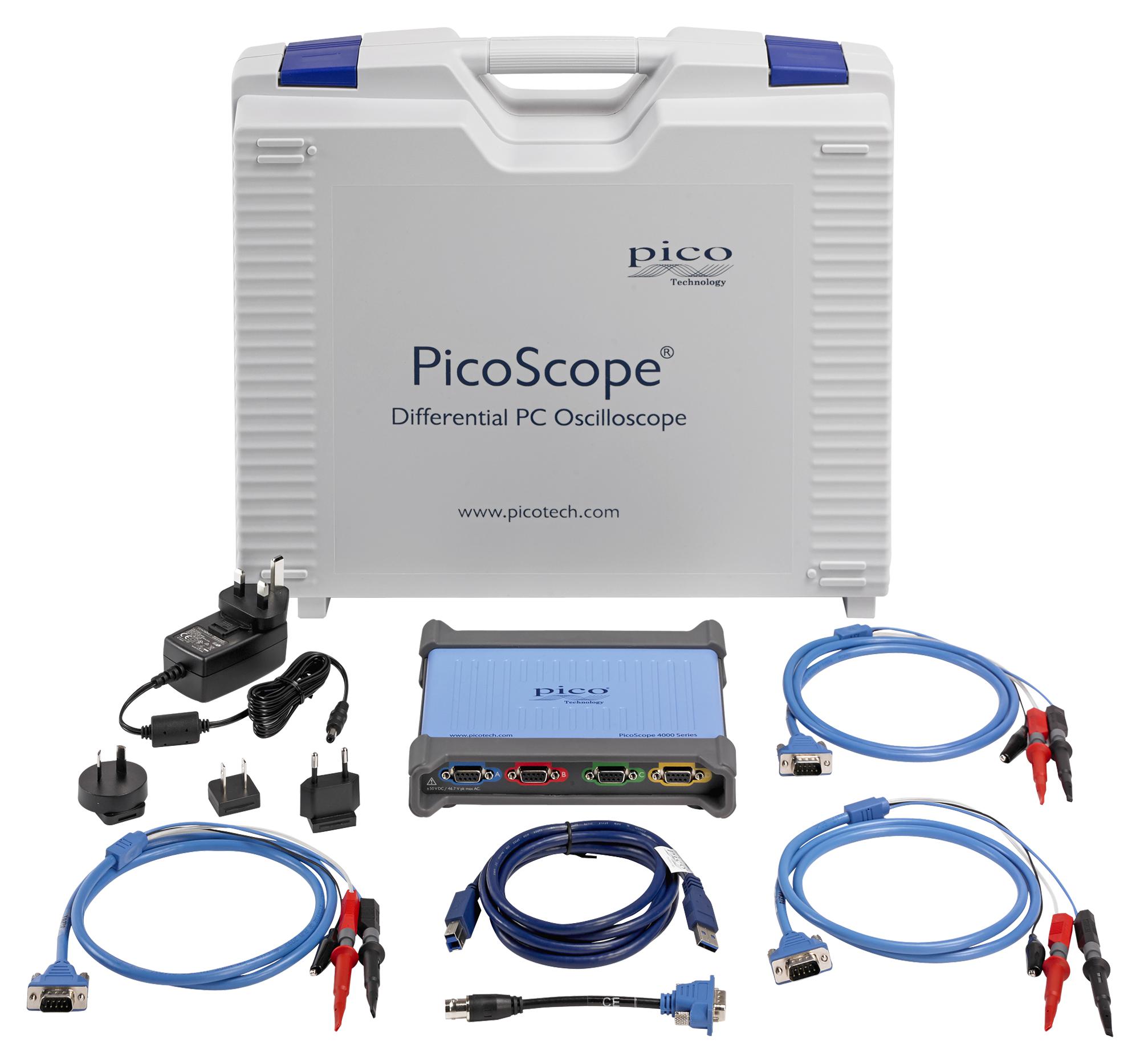 PICOSCOPE 4444 STANDARD KIT USB OSC, 20MHZ, 50MSPS, 4CH PICO TECHNOLOGY