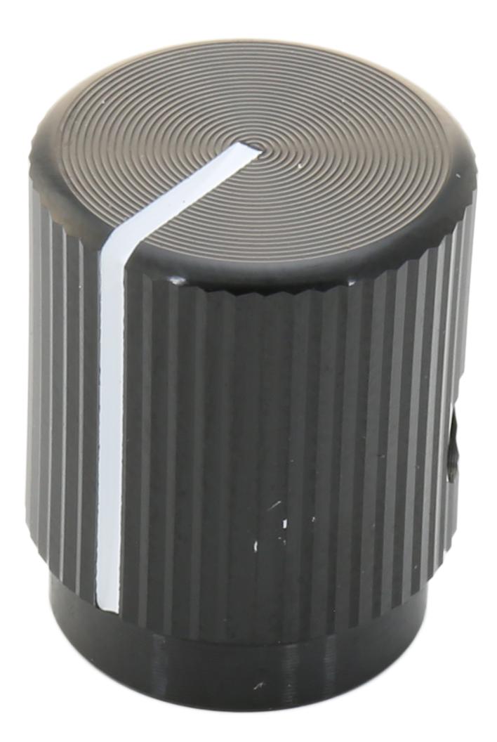 KLN500B1/4 KNOB, ALUMINIUM, 12.7MM, BLACK ALCOSWITCH - TE CONNECTIVITY