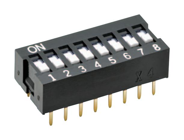 A6E-6101-N DIP SWITCH, 6POS, SPST, FLAT OMRON