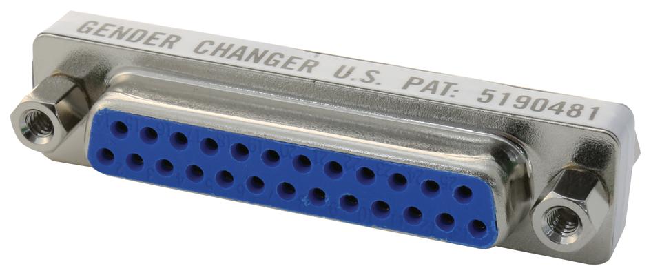 45-508 D SUB GENDER CHANGER, 25POS, RCPT-RCPT GC ELECTRONICS