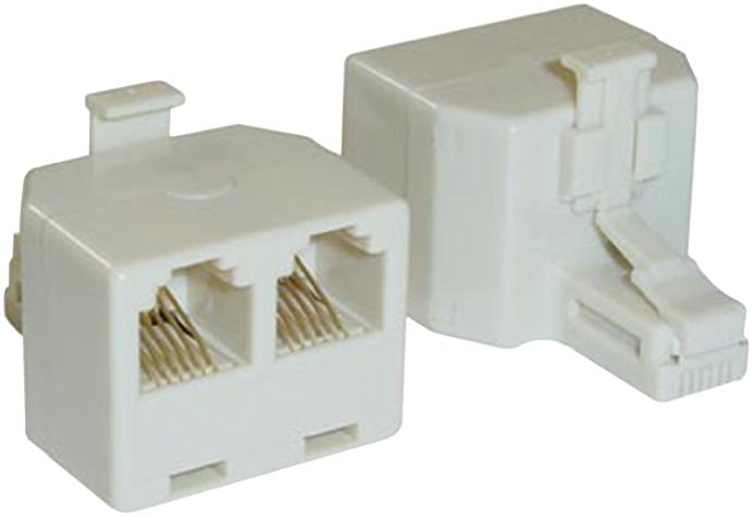 8588-0075A MODULAR SPLITTER, RJ12, PLUG-JACK, 6POS MULTICOMP