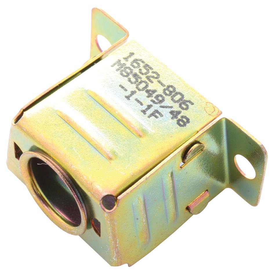 M85049/48-1-1F D SUB, CABLE CLAMP, 180 DEG, DE, STEEL ITT CANNON