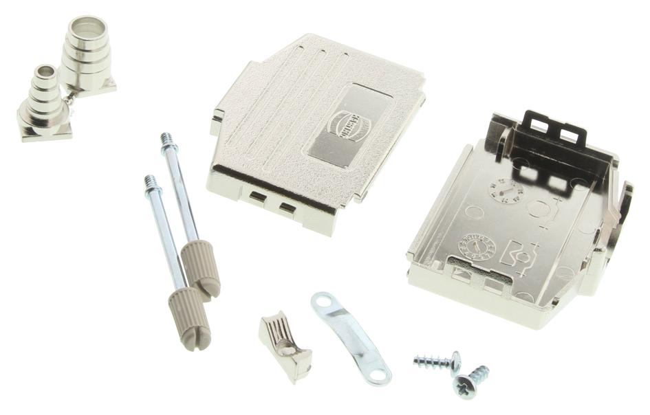 09670250425 D SUB BACKSHELL, 180DEG, SIZE DB HARTING