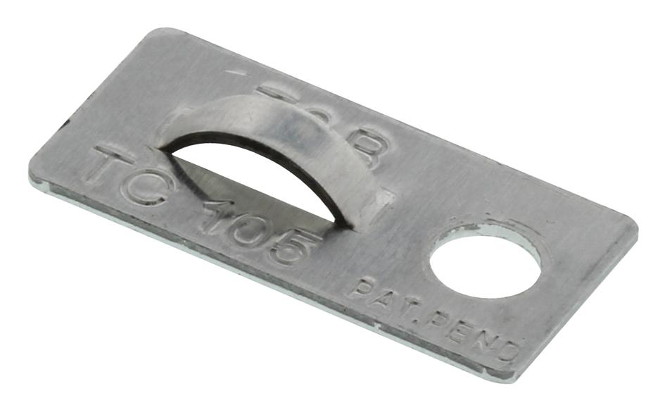 TC105 CABLE TIE MOUNT, ALUMINIUM, SILVER ABB - THOMAS & BETTS