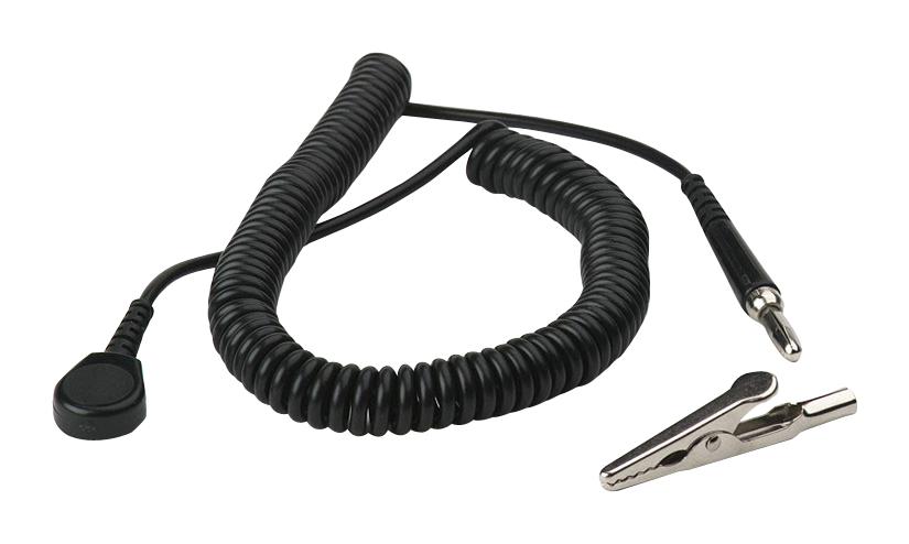 2220 WRIST STRAP GROUND CORD, 3M, BLACK SCS