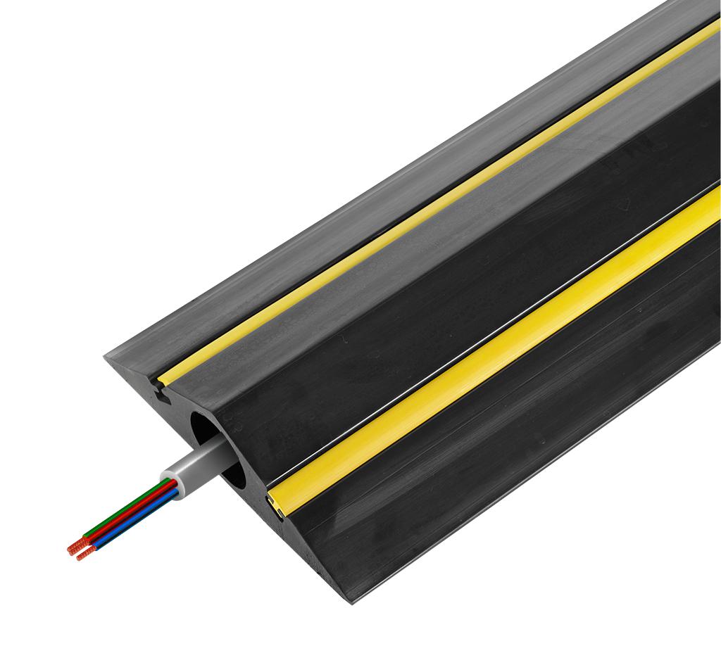 26001675 CABLE PROTECTOR, 1.5M X 170MM, BLK/YEL VULCASCOT