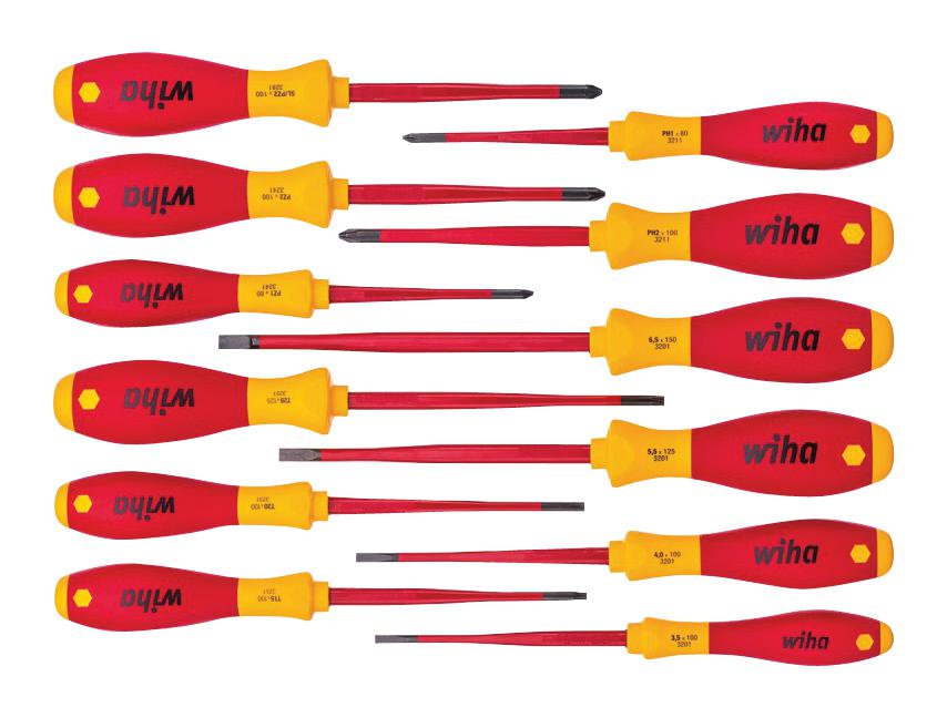 41003 SCREWDRIVER SET, ASSORTED, 12PCS WIHA