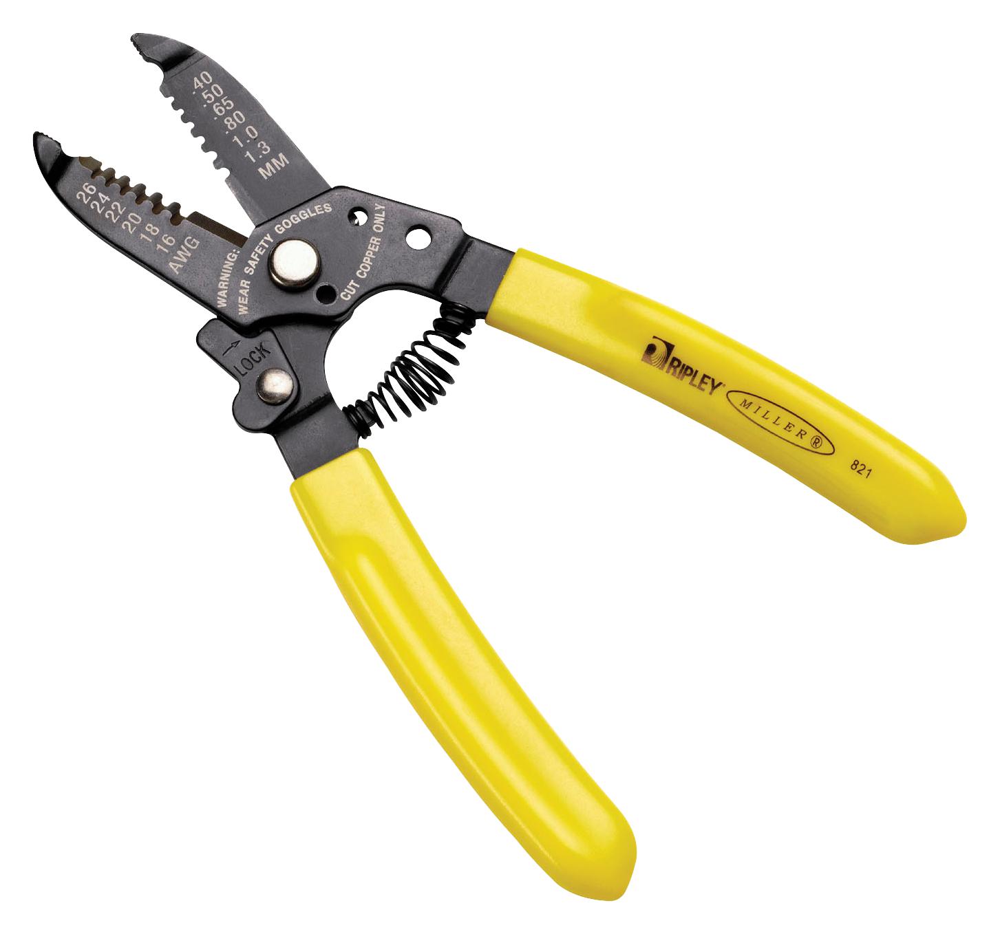 821 MULTI-WIRE STRIPPER/CUTTER, 24-16AWG ABECO