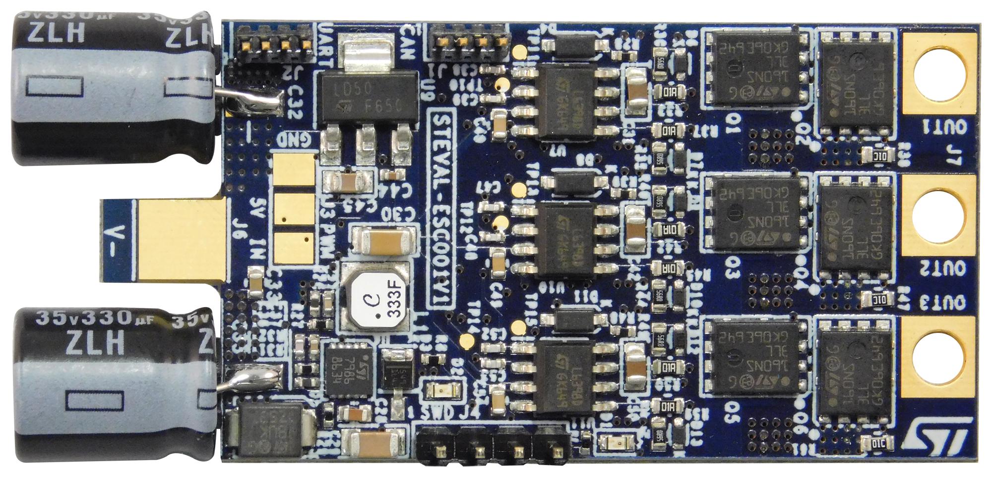 STEVAL-ESC001V1 EVAL BOARD, BLDC/PMSM MOTOR CONTROLLER STMICROELECTRONICS