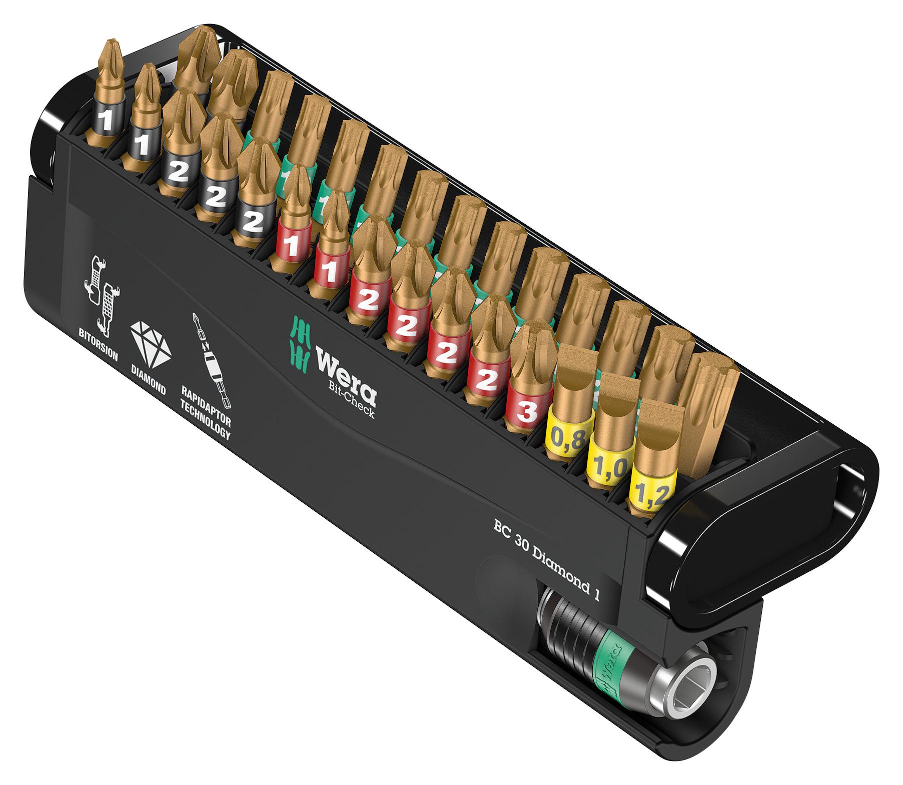 05057431001 BIT SET, PH/PZ/TX, 30 PC WERA