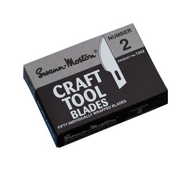 1242 SM CRAFT BLADE, CARBON STEEL, 50PC SWANN-MORTON