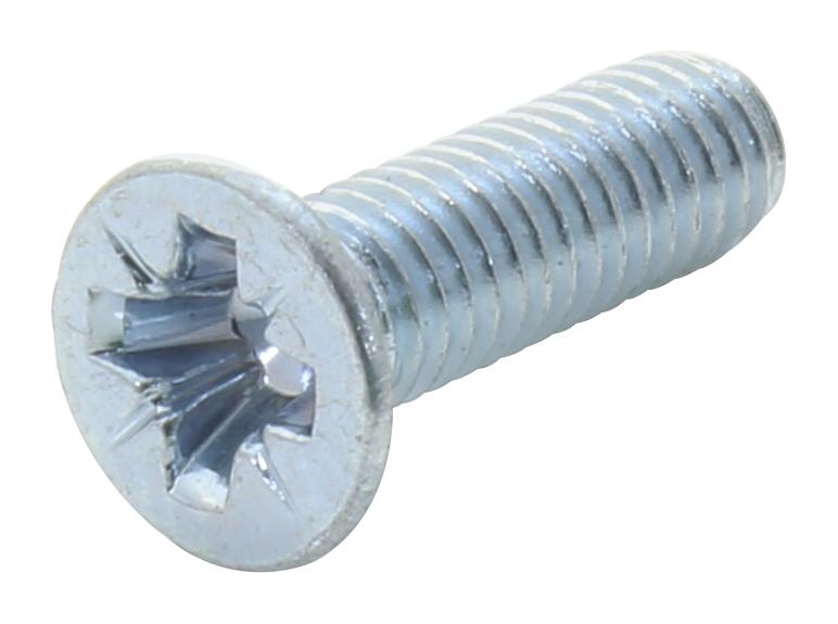 M2.56KRSTMCZ100- POZI CSK HEAD MACHINE SCREW, STEEL, M2.5 TR FASTENINGS