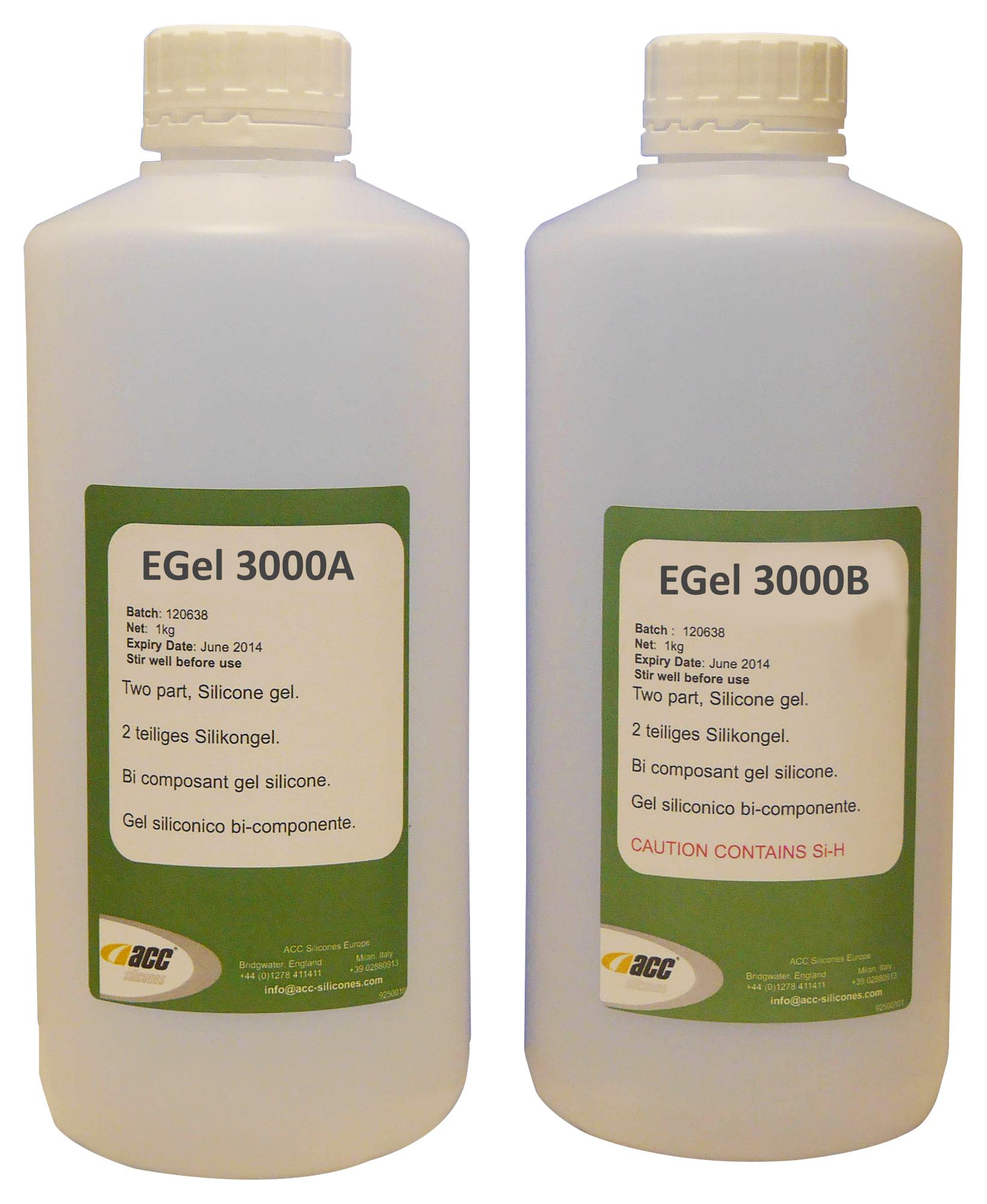 E-GEL 3000, 2KG KIT ADHESIVE, BOTTLE, 2KG, TRANSPARENT CHT