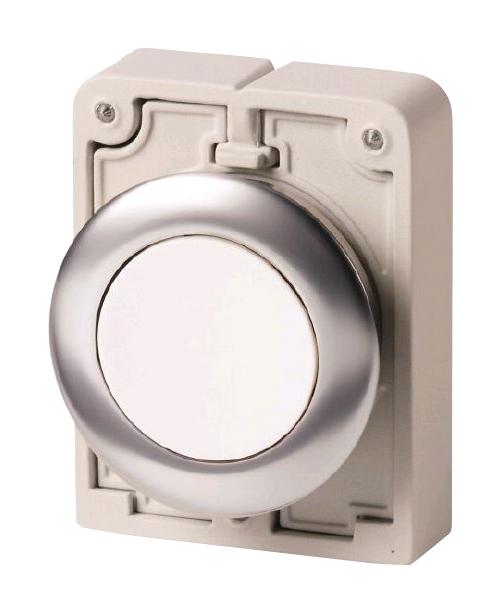 M30C-FDR-W SWITCH ACTUATOR, 30MM PUSHBUTTON, WHITE EATON MOELLER