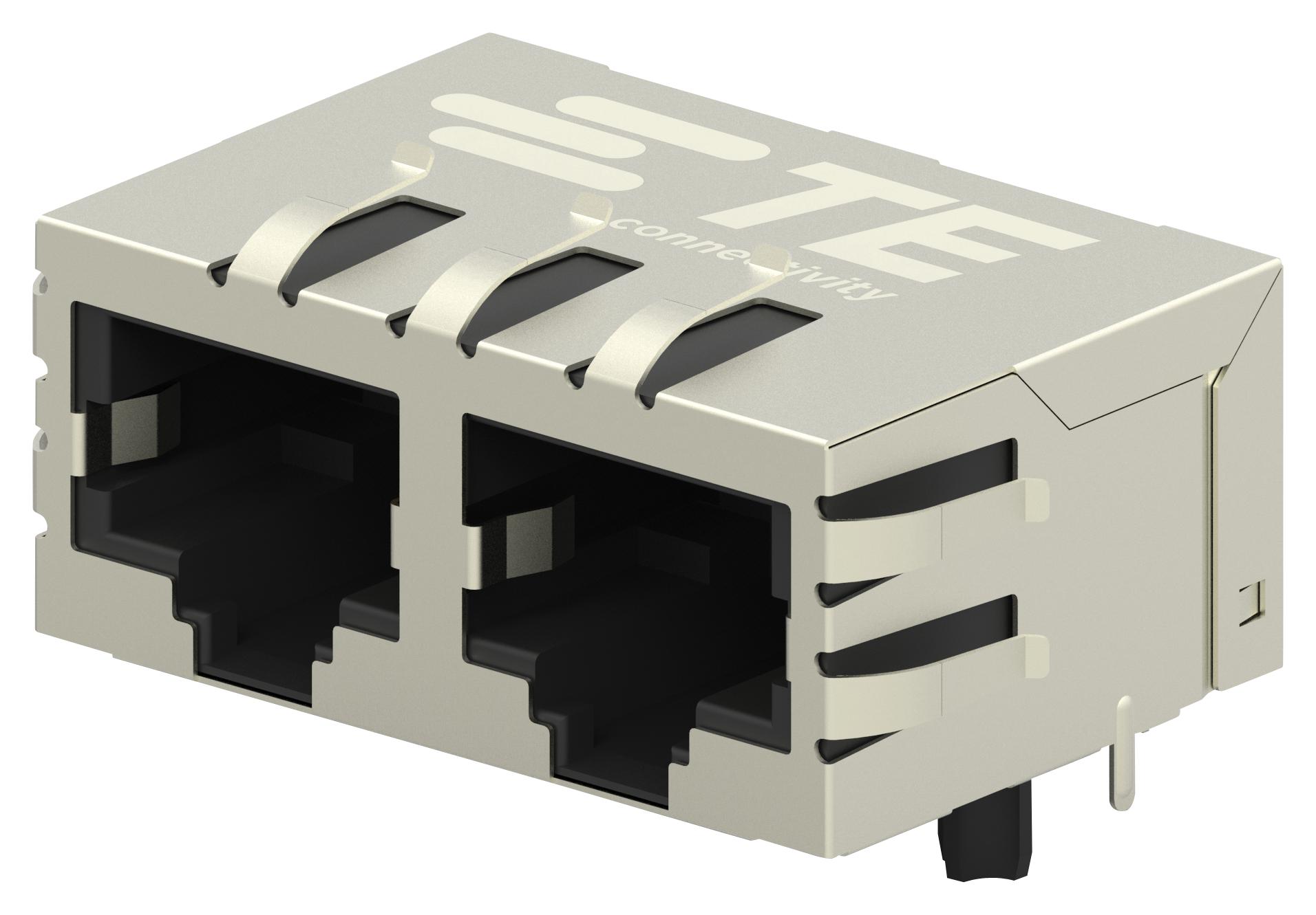 5-2301996-2 RJ45 CONNECTOR, JACK, 8P8C, 2PORT, TH TE CONNECTIVITY