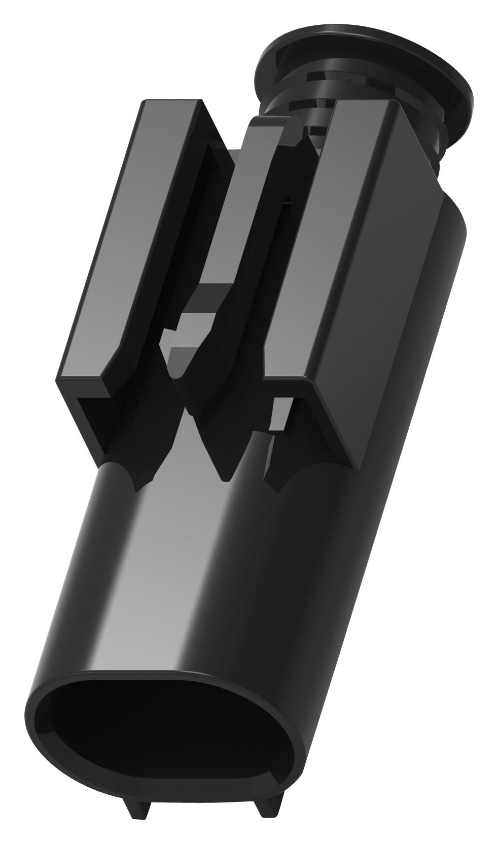 7-967570-4 PLUG HOUSING, 2POS, GF PBT, BLACK TE CONNECTIVITY