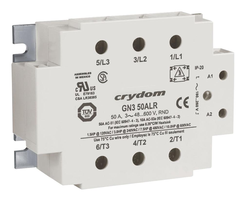 GN325ESZ SOLID STATE RELAY, 25A, 18-36VAC, PANEL SENSATA/CRYDOM
