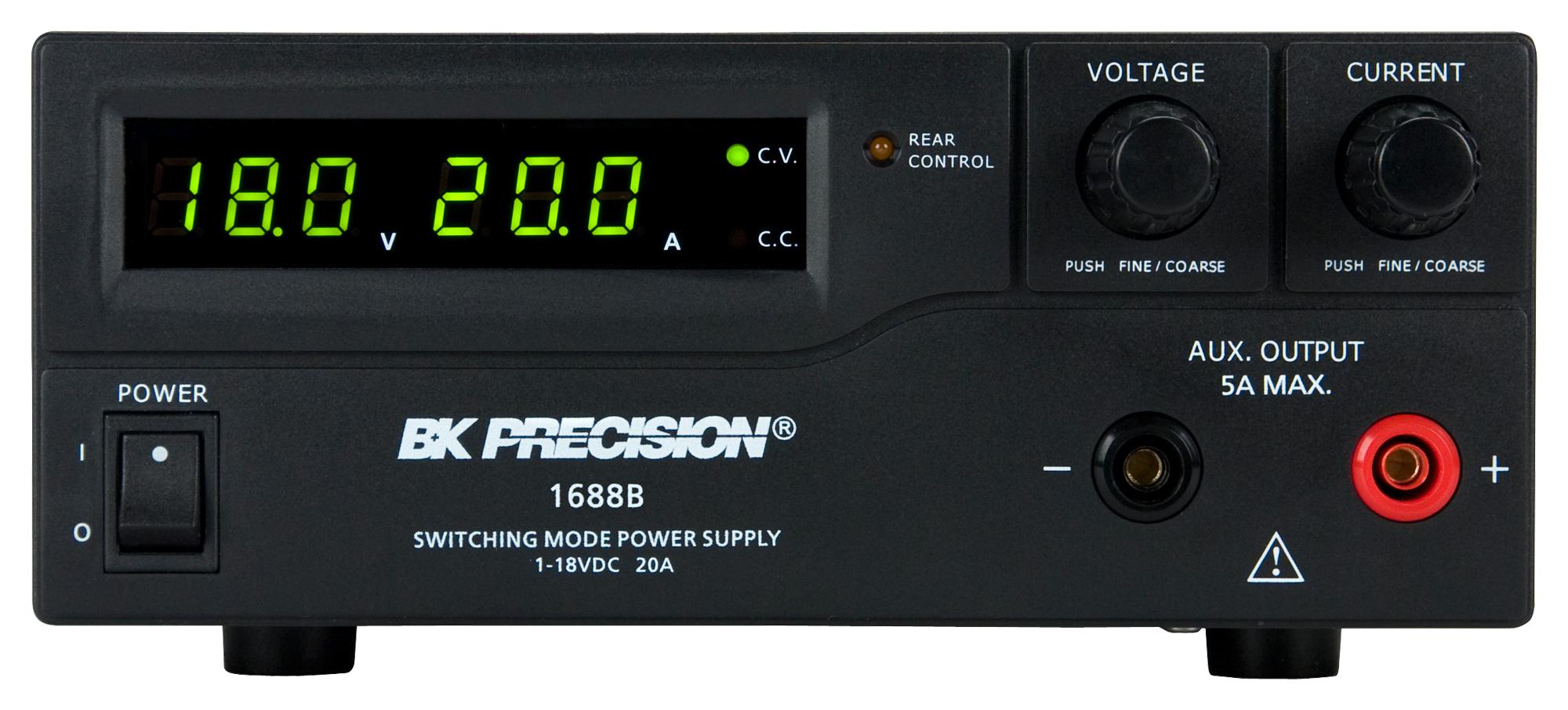 BK1688B DC POWER SUPPLY, ADJ, 1CH, 18V, 20A B&K PRECISION