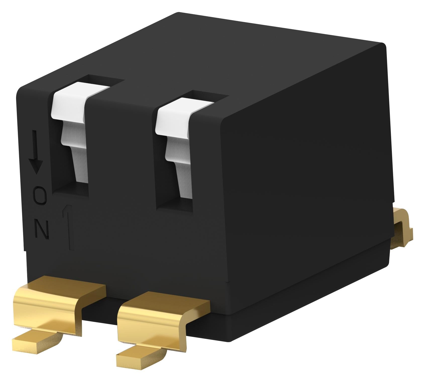 EDSP02SGRNNTU04 DIP SWITCH, 2POS, SPST, PIANO KEY, SMD ALCOSWITCH - TE CONNECTIVITY