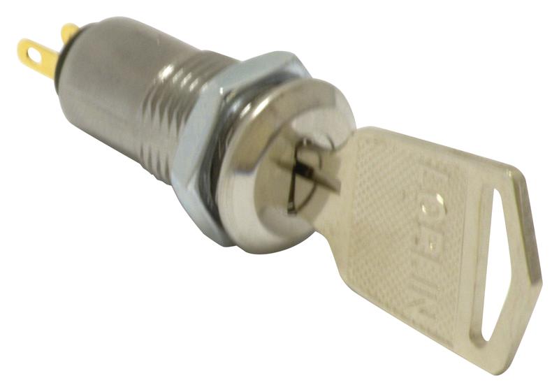 SKL-12-A-S-2 KEY LOCK SWITCH, SPST, 0.5A, 24V, SOLDER LORLIN